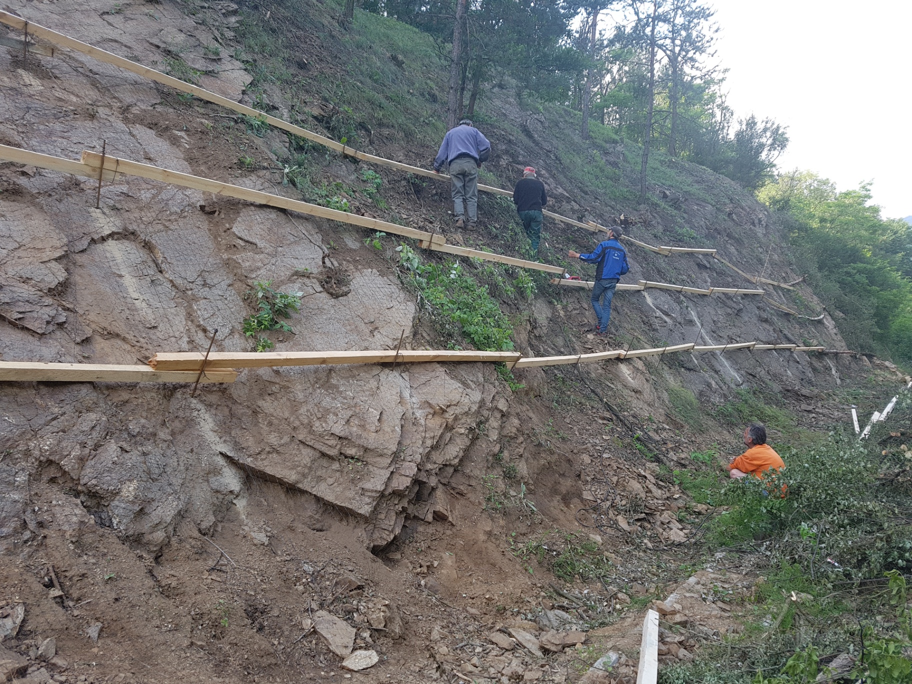 CW-02 before, bare slope under construction